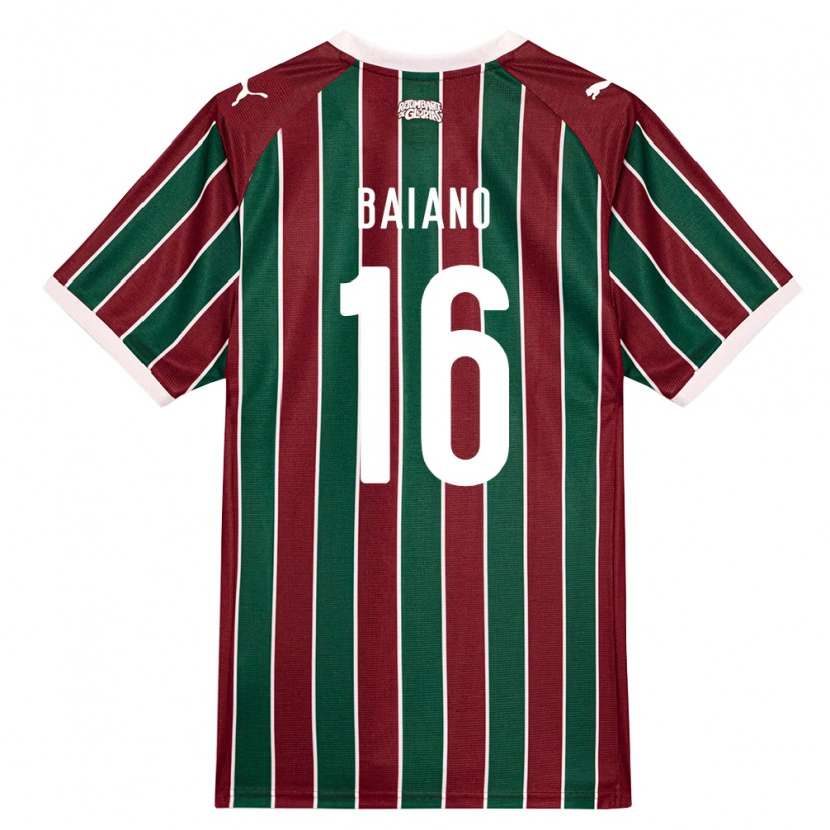 Danxen Męski Sérgio Baiano #16 Zielony Burgundia Biały Domowa Koszulka 2026/27 Koszulki Klubowe