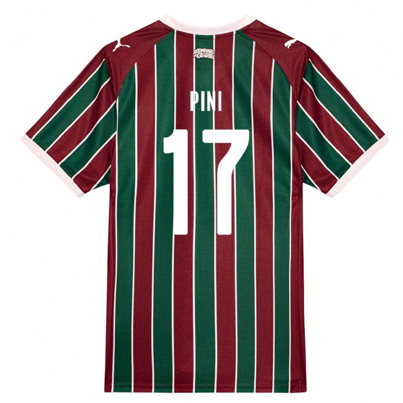 Danxen Męski Camila Pini #17 Zielony Burgundia Biały Domowa Koszulka 2026/27 Koszulki Klubowe