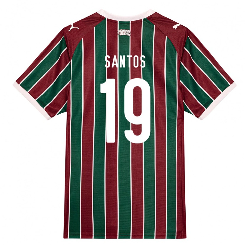 Danxen Męski Cássio Santos #19 Zielony Burgundia Biały Domowa Koszulka 2026/27 Koszulki Klubowe