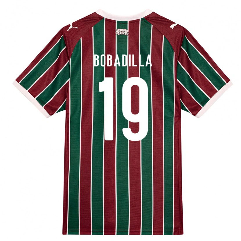 Danxen Męski Raul Bobadilla #19 Zielony Burgundia Biały Domowa Koszulka 2026/27 Koszulki Klubowe