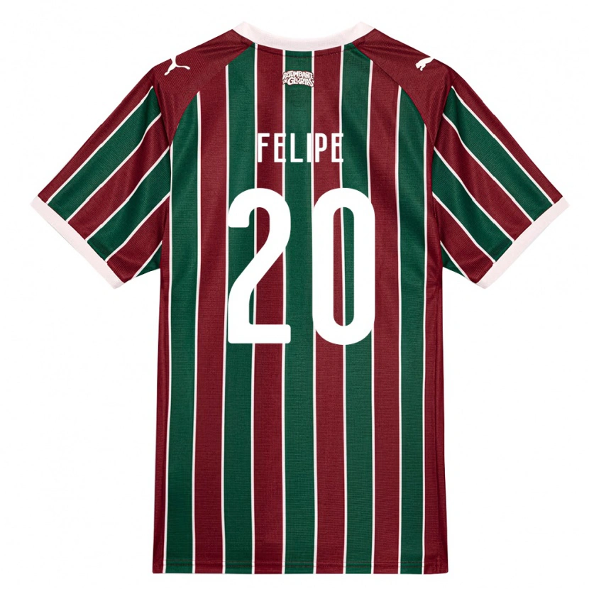Danxen Męski Yago Felipe #20 Zielony Burgundia Biały Domowa Koszulka 2026/27 Koszulki Klubowe