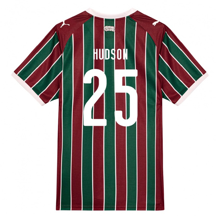 Danxen Męski Hudson #25 Zielony Burgundia Biały Domowa Koszulka 2026/27 Koszulki Klubowe