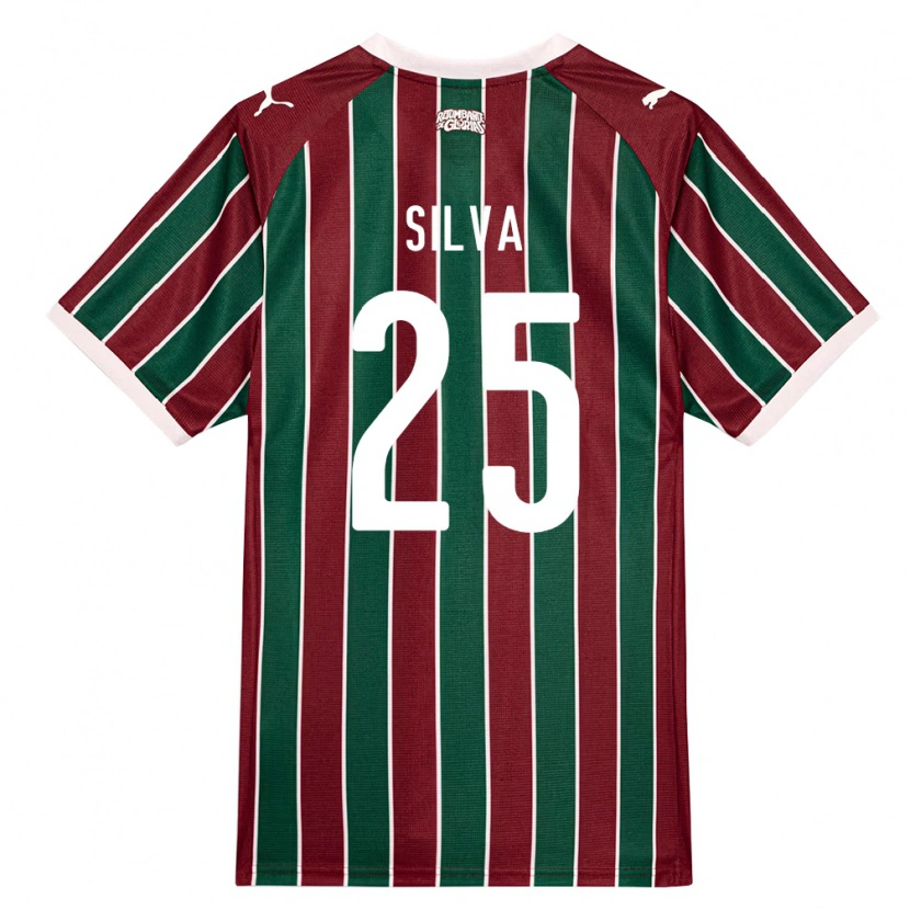 Danxen Męski Julia Silva #25 Zielony Burgundia Biały Domowa Koszulka 2026/27 Koszulki Klubowe