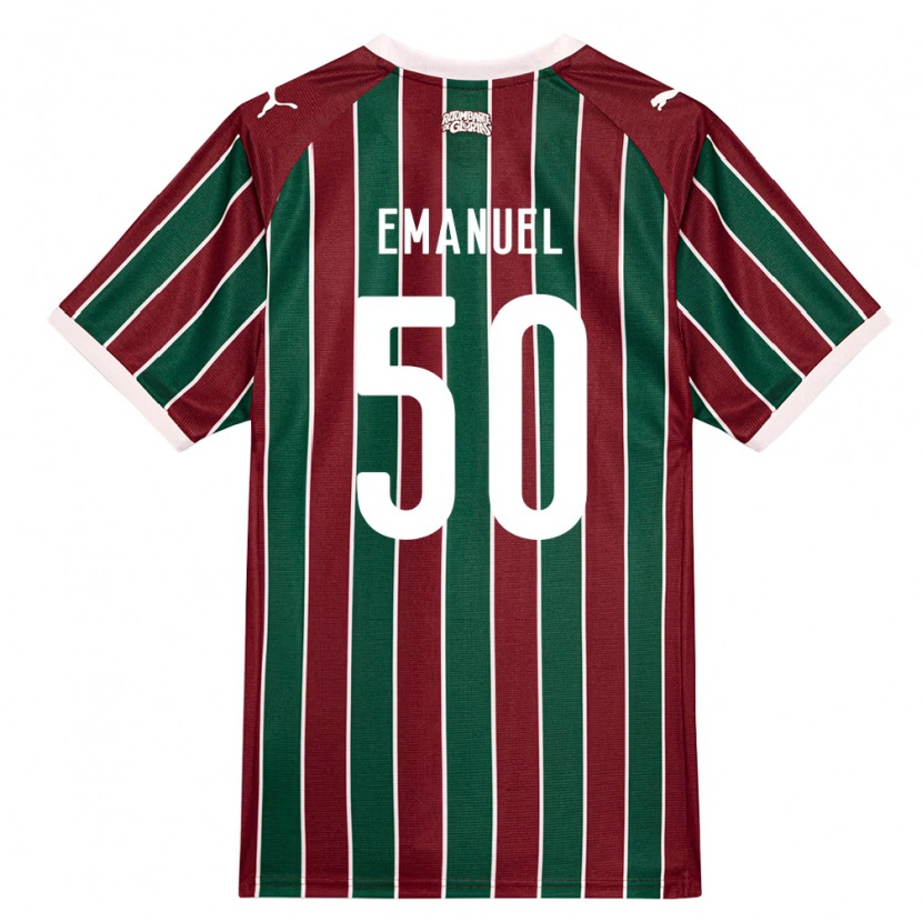 Danxen Męski Lucas Emanuel #50 Zielony Burgundia Biały Domowa Koszulka 2026/27 Koszulki Klubowe