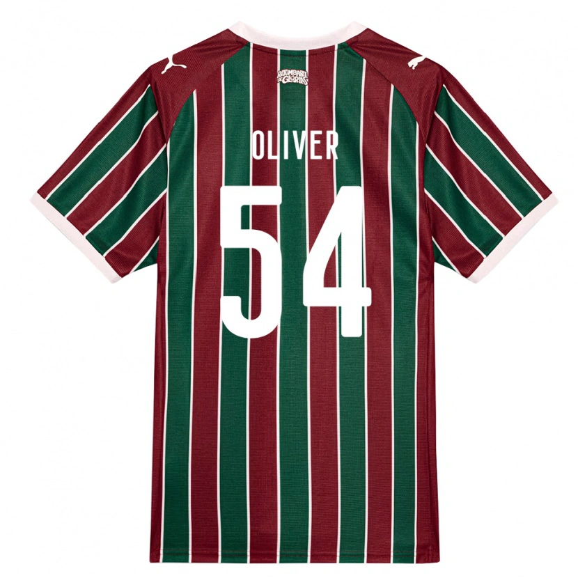 Danxen Męski Oliver Martins #54 Zielony Burgundia Biały Domowa Koszulka 2026/27 Koszulki Klubowe