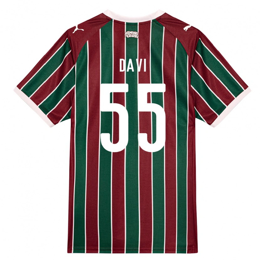 Danxen Męski Wallace Davi #55 Zielony Burgundia Biały Domowa Koszulka 2026/27 Koszulki Klubowe