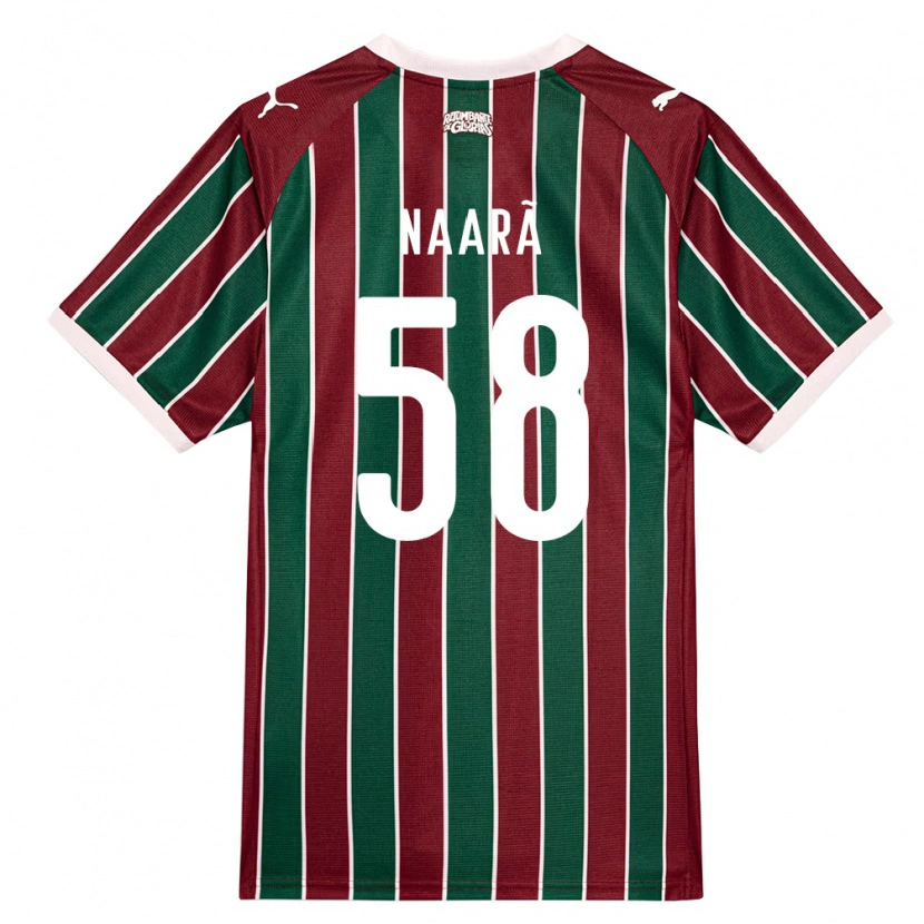 Danxen Męski Naarã Lucas Teixeira Ferreira Dos Santos #58 Zielony Burgundia Biały Domowa Koszulka 2026/27 Koszulki Klubowe