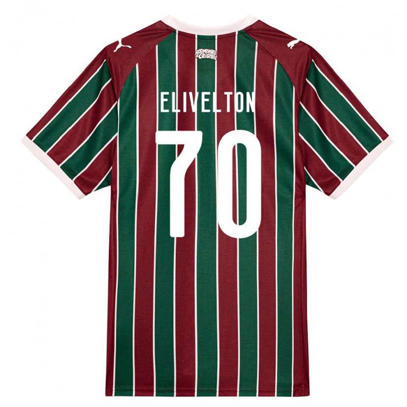 Danxen Męski Elivelton Guedes Alves Da Silva #70 Zielony Burgundia Biały Domowa Koszulka 2026/27 Koszulki Klubowe