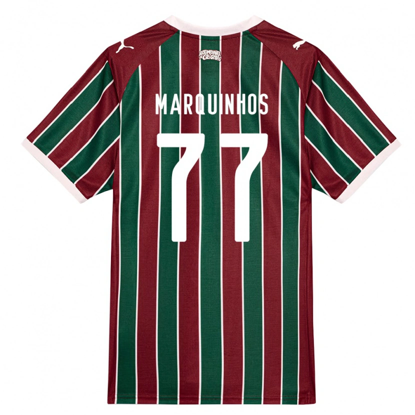 Danxen Męski Marquinhos #77 Zielony Burgundia Biały Domowa Koszulka 2026/27 Koszulki Klubowe
