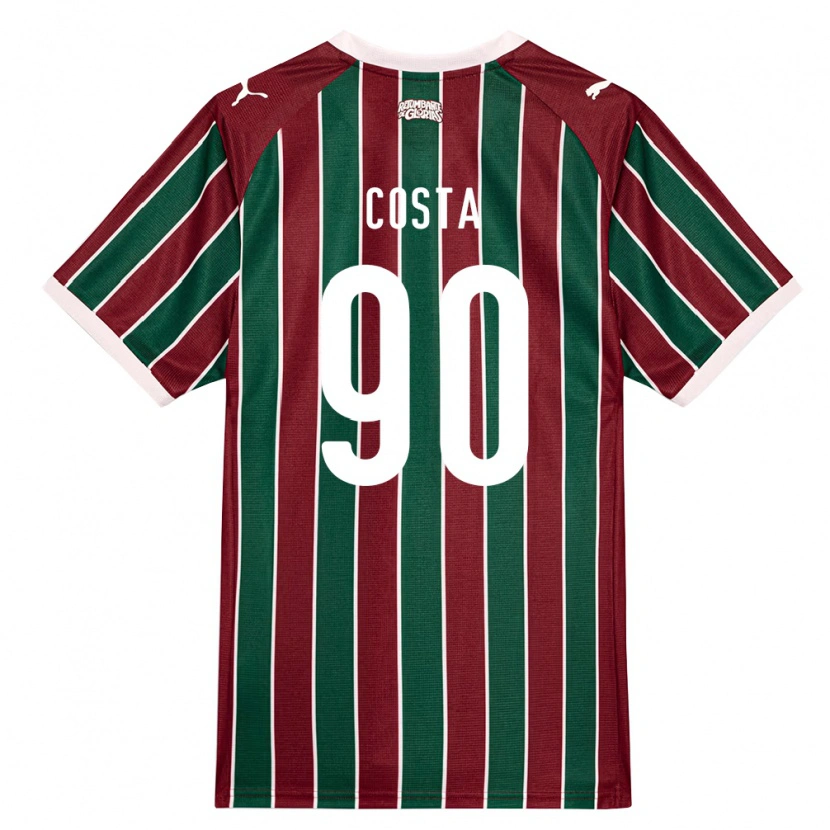 Danxen Męski Douglas Costa #90 Zielony Burgundia Biały Domowa Koszulka 2026/27 Koszulki Klubowe