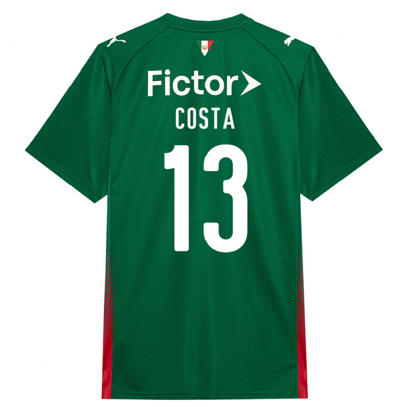 Danxen Męski Enzo Costa #13 Zielony Czerwony Biały Domowa Koszulka 2026/27 Koszulki Klubowe