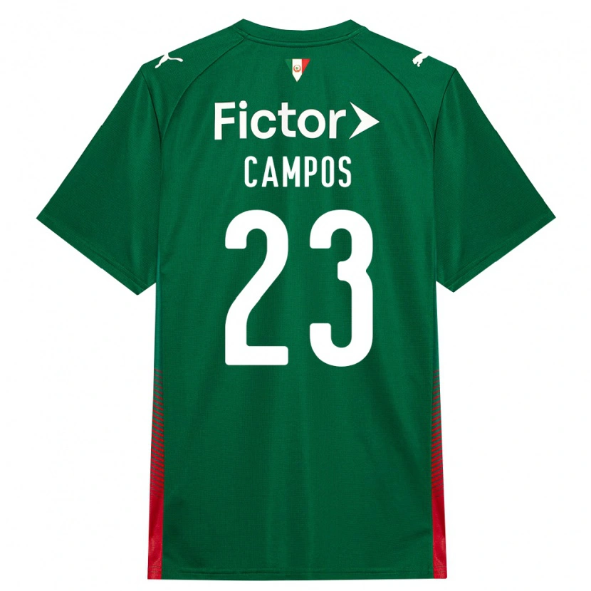 Danxen Męski Victor Campos #23 Zielony Czerwony Biały Domowa Koszulka 2026/27 Koszulki Klubowe