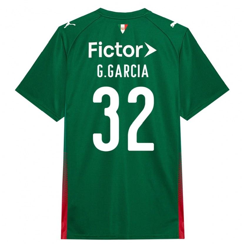 Danxen Męski Gustavo Garcia #32 Zielony Czerwony Biały Domowa Koszulka 2026/27 Koszulki Klubowe