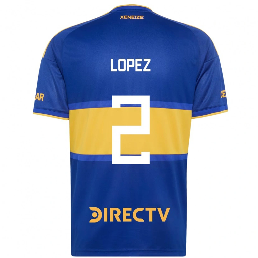 Danxen Męski Lisandro Lopez #2 Królewski Niebieski Żółty Domowa Koszulka 2026/27 Koszulki Klubowe