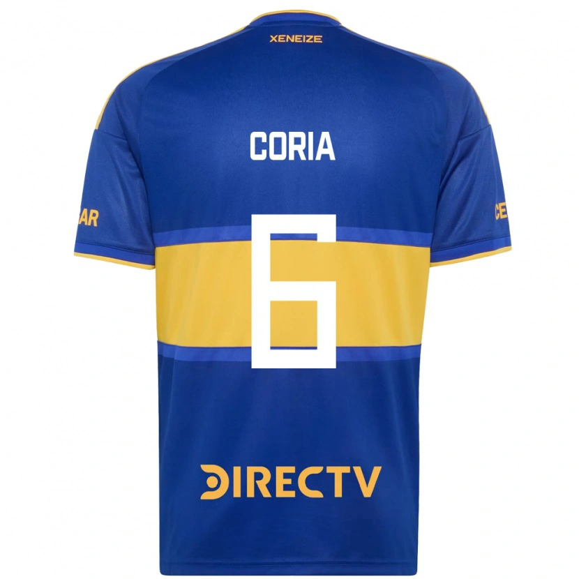 Danxen Męski Julio Coria #6 Królewski Niebieski Żółty Domowa Koszulka 2026/27 Koszulki Klubowe