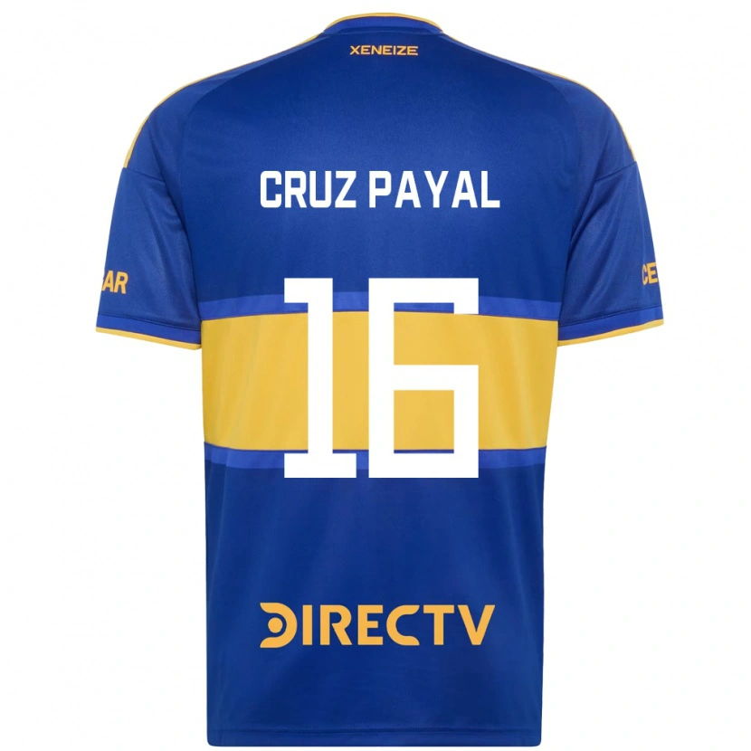 Danxen Męski Juan Cruz Payal #16 Królewski Niebieski Żółty Domowa Koszulka 2026/27 Koszulki Klubowe