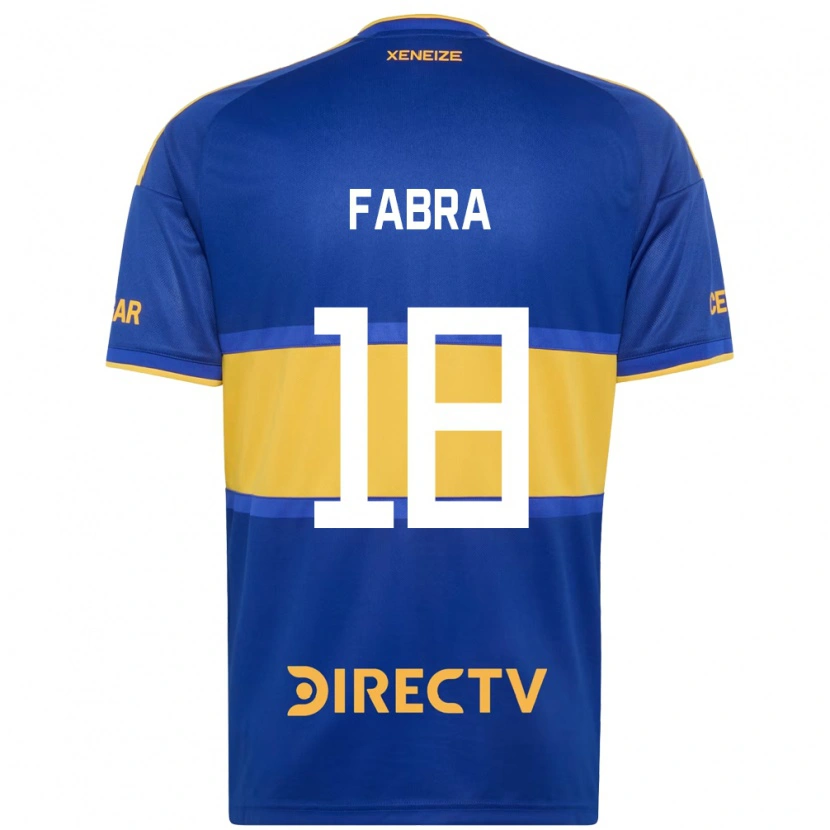 Danxen Męski Frank Fabra #18 Królewski Niebieski Żółty Domowa Koszulka 2026/27 Koszulki Klubowe