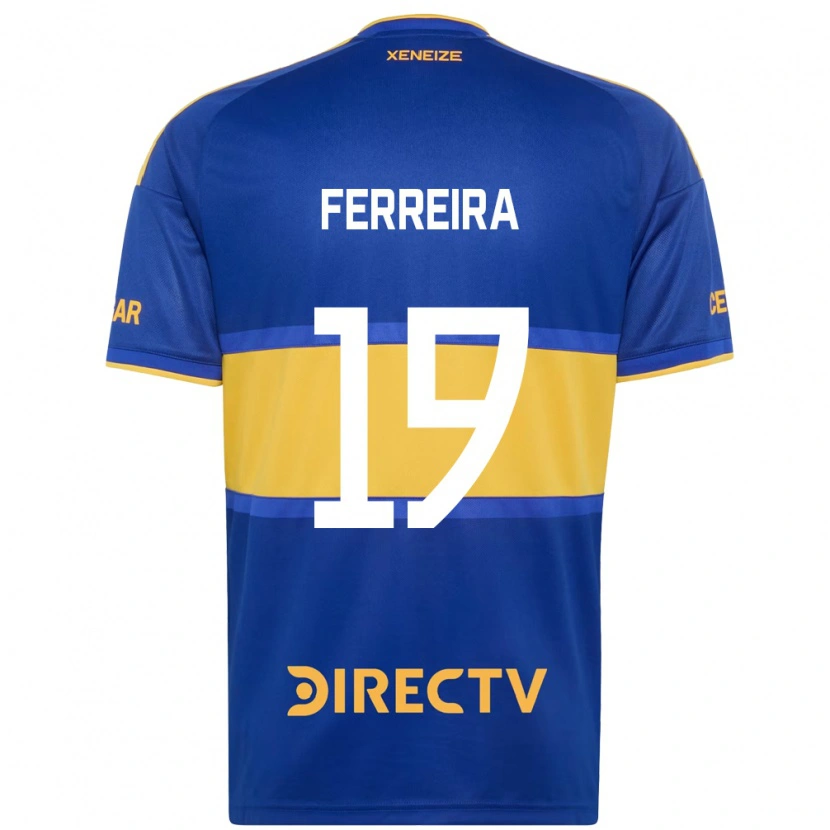 Danxen Męski Kevin Ferreira #19 Królewski Niebieski Żółty Domowa Koszulka 2026/27 Koszulki Klubowe
