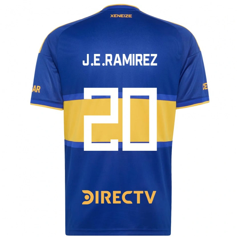 Danxen Męski Juan Edgardo Ramirez #20 Królewski Niebieski Żółty Domowa Koszulka 2026/27 Koszulki Klubowe