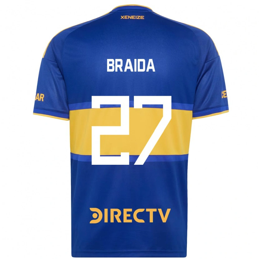 Danxen Męski Malcom Braida #27 Królewski Niebieski Żółty Domowa Koszulka 2026/27 Koszulki Klubowe