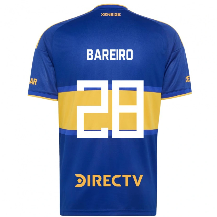 Danxen Męski Adam Bareiro #28 Królewski Niebieski Żółty Domowa Koszulka 2026/27 Koszulki Klubowe