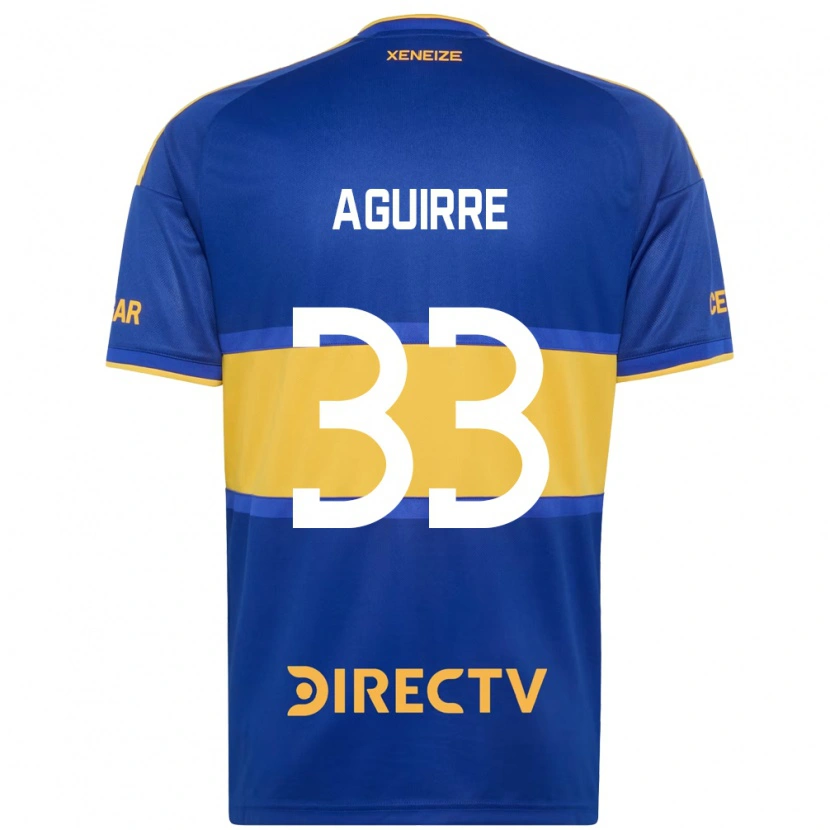 Danxen Męski Brian Aguirre #33 Królewski Niebieski Żółty Domowa Koszulka 2026/27 Koszulki Klubowe