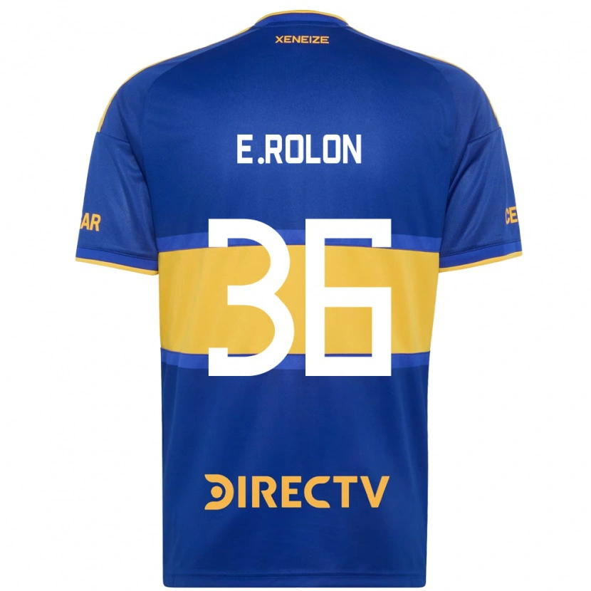 Danxen Męski Esteban Rolon #36 Królewski Niebieski Żółty Domowa Koszulka 2026/27 Koszulki Klubowe