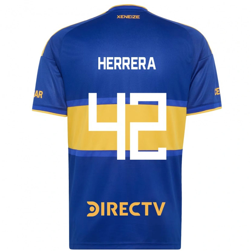 Danxen Męski Facundo Herrera #42 Królewski Niebieski Żółty Domowa Koszulka 2026/27 Koszulki Klubowe