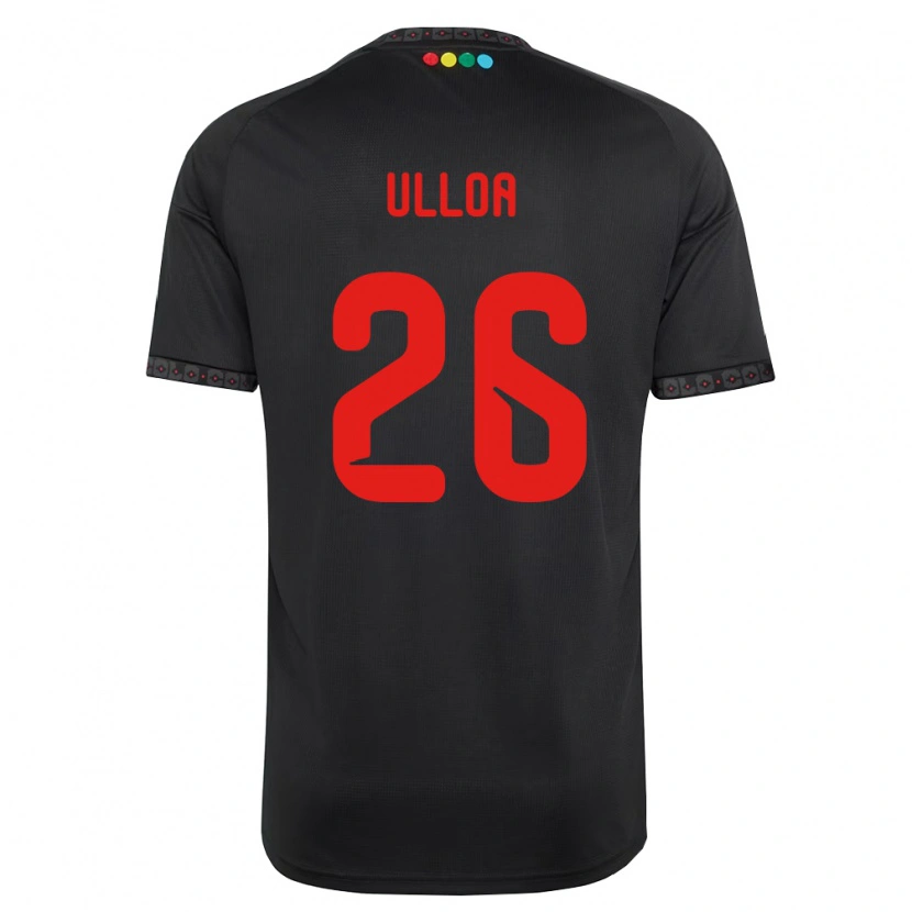 Danxen Męski Diego Ulloa #26 Czarny Czerwony Wyjazdowa Koszulka 2026/27 Koszulki Klubowe