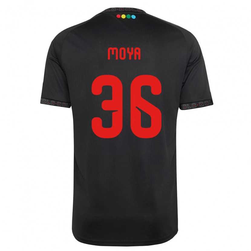 Danxen Męski Matías Moya G. #36 Czarny Czerwony Wyjazdowa Koszulka 2026/27 Koszulki Klubowe