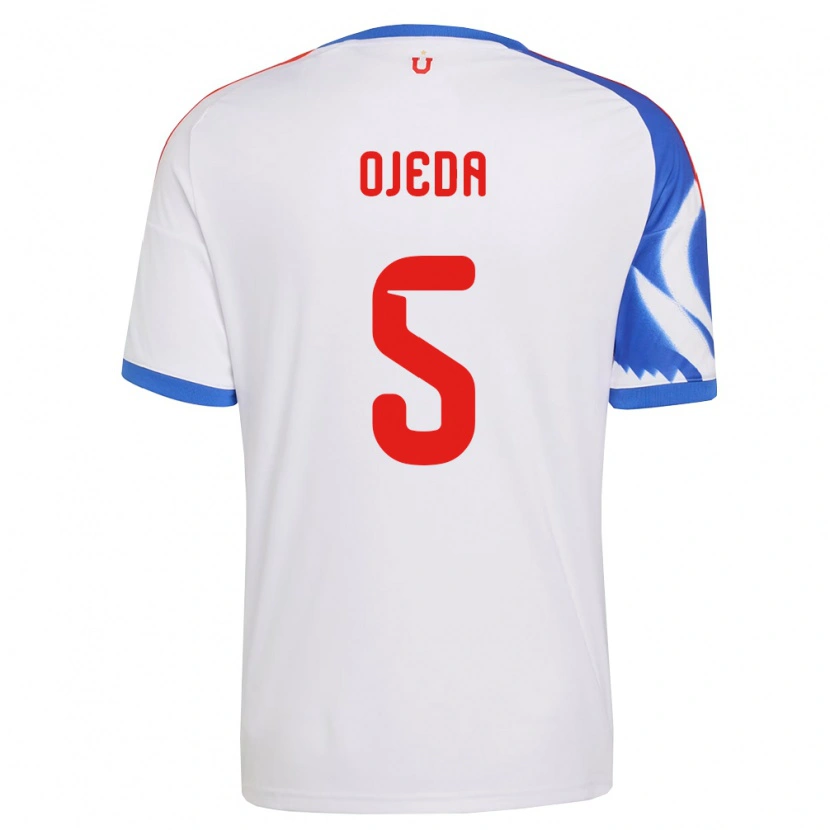 Danxen Męski Emmanuel Ojeda #5 Biały Granatowy Wyjazdowa Koszulka 2026/27 Koszulki Klubowe