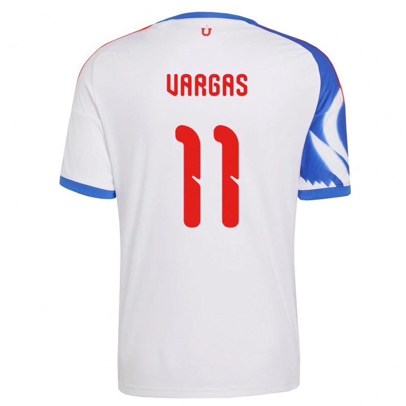 Danxen Męski Eduardo Vargas #11 Biały Granatowy Wyjazdowa Koszulka 2026/27 Koszulki Klubowe