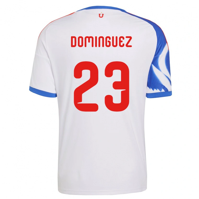 Danxen Męski Nery Dominguez #23 Biały Granatowy Wyjazdowa Koszulka 2026/27 Koszulki Klubowe