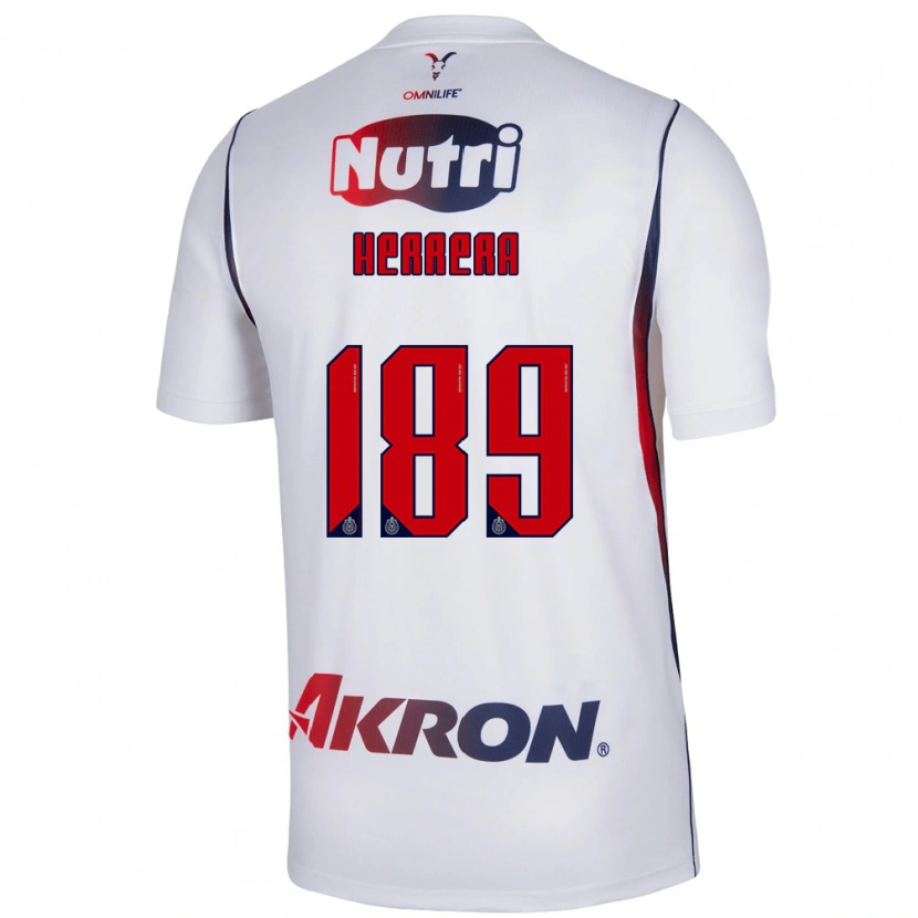 Danxen Męski Antonio Herrera #189 Czerwony Biały Granatowy Wyjazdowa Koszulka 2026/27 Koszulki Klubowe