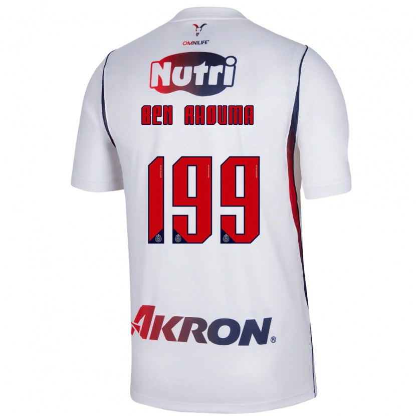 Danxen Męski Anwar Ben Rhouma #199 Czerwony Biały Granatowy Wyjazdowa Koszulka 2026/27 Koszulki Klubowe