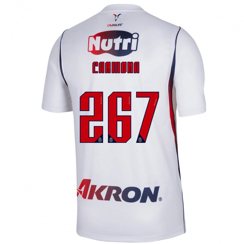Danxen Męski Jesús Carmona #267 Czerwony Biały Granatowy Wyjazdowa Koszulka 2026/27 Koszulki Klubowe