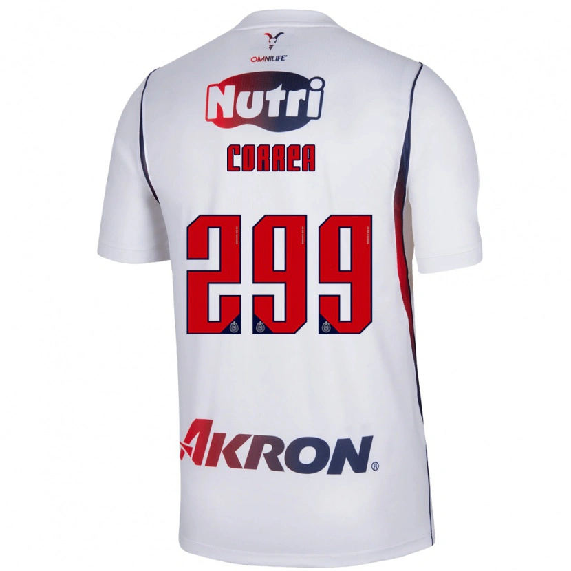 Danxen Męski Aarón Correa #299 Czerwony Biały Granatowy Wyjazdowa Koszulka 2026/27 Koszulki Klubowe