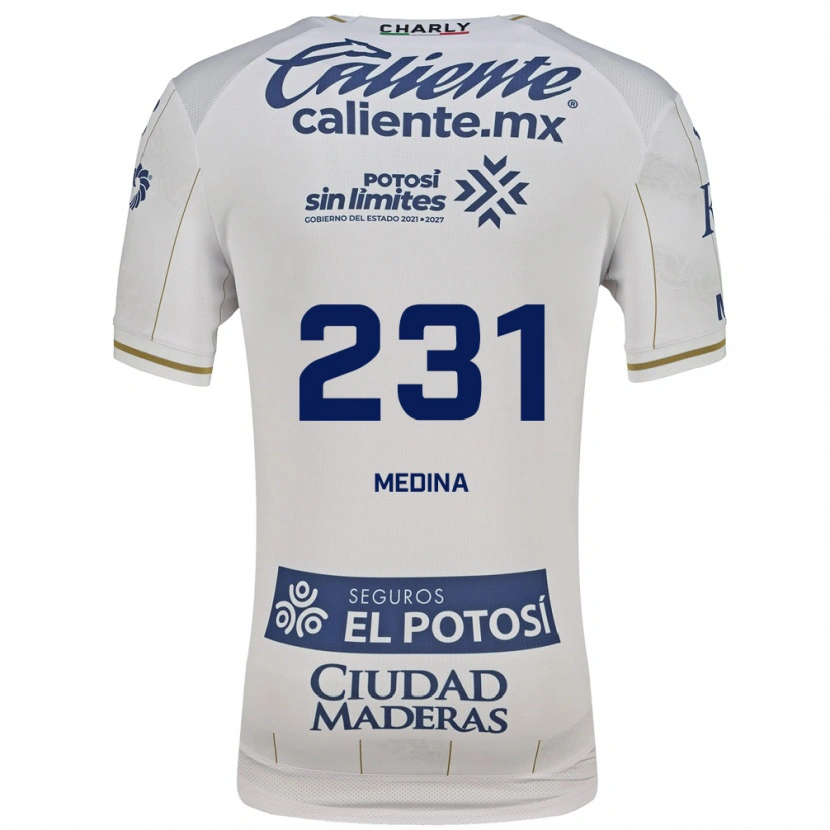 Danxen Męski Gabriel Medina #231 Biały Niebieski Wyjazdowa Koszulka 2026/27 Koszulki Klubowe