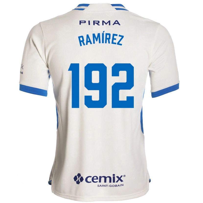 Danxen Męski Nicolás Ramírez #192 Biały Niebieski Czerwony Wyjazdowa Koszulka 2026/27 Koszulki Klubowe