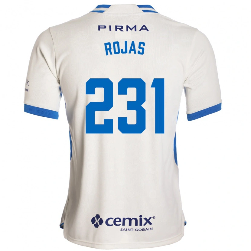 Danxen Męski Ramiro Rojas #231 Biały Niebieski Czerwony Wyjazdowa Koszulka 2026/27 Koszulki Klubowe