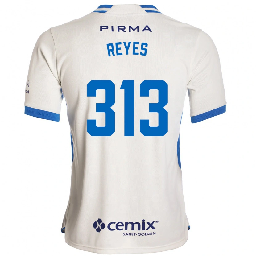 Danxen Męski Ian Reyes #313 Biały Niebieski Czerwony Wyjazdowa Koszulka 2026/27 Koszulki Klubowe