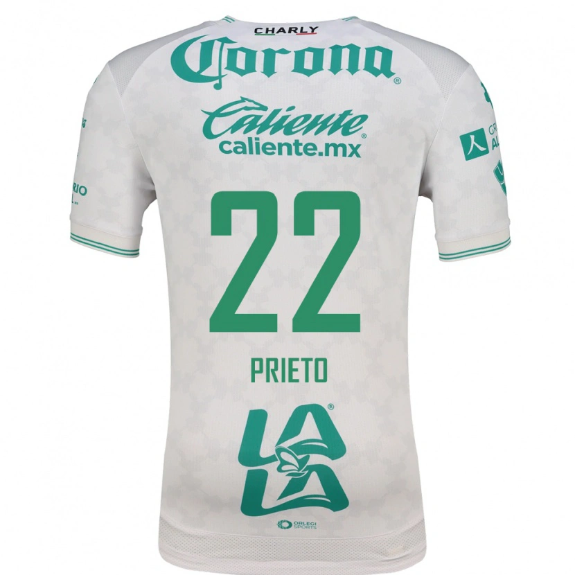 Danxen Męski Ronaldo Prieto #22 Jasnozielony Biały Wyjazdowa Koszulka 2026/27 Koszulki Klubowe