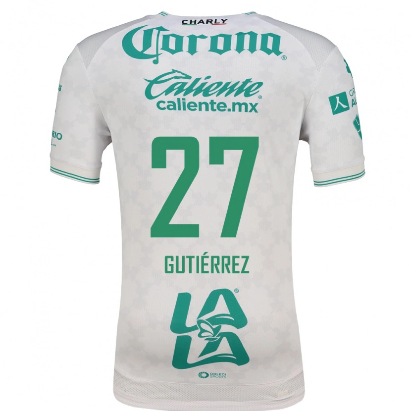 Danxen Męski Luis Gutiérrez #27 Jasnozielony Biały Wyjazdowa Koszulka 2026/27 Koszulki Klubowe