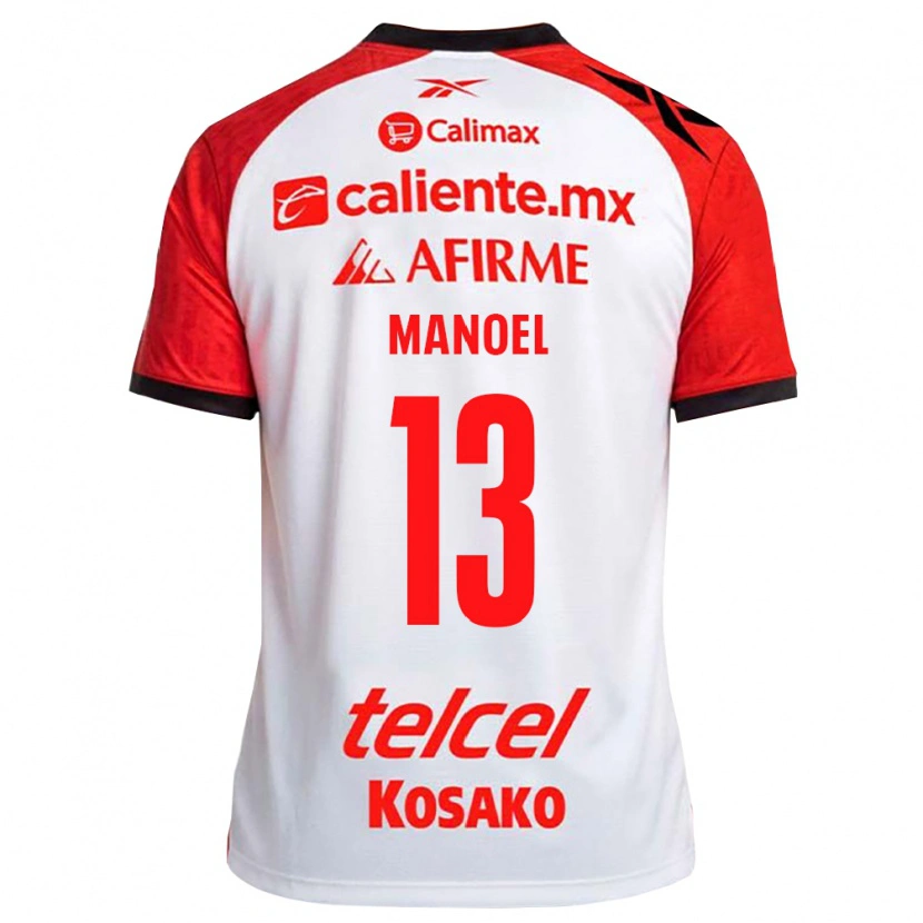 Danxen Męski Elias Manoel #13 Biały Czarny Czerwony Wyjazdowa Koszulka 2026/27 Koszulki Klubowe