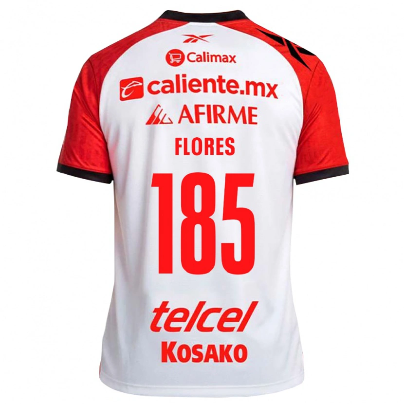 Danxen Męski Ismael Flores #185 Biały Czarny Czerwony Wyjazdowa Koszulka 2026/27 Koszulki Klubowe