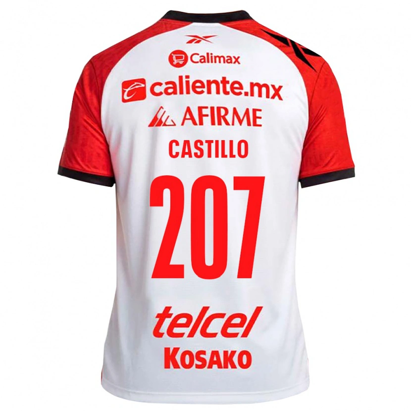 Danxen Męski Alberto Castillo #207 Biały Czarny Czerwony Wyjazdowa Koszulka 2026/27 Koszulki Klubowe