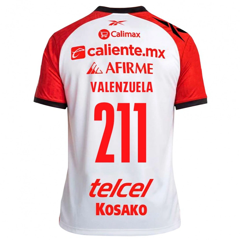 Danxen Męski Aldieri Valenzuela #211 Biały Czarny Czerwony Wyjazdowa Koszulka 2026/27 Koszulki Klubowe