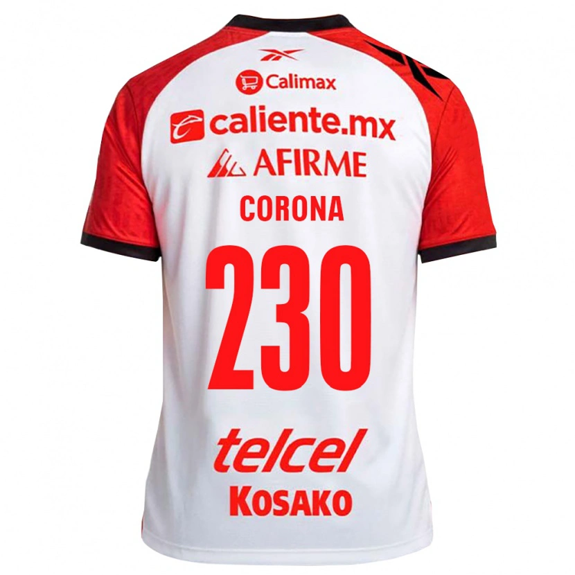 Danxen Męski José Corona #230 Biały Czarny Czerwony Wyjazdowa Koszulka 2026/27 Koszulki Klubowe