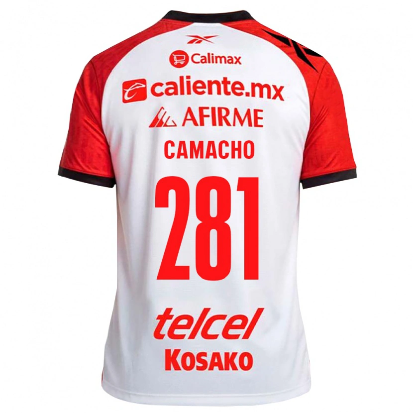 Danxen Męski Javier Camacho #281 Biały Czarny Czerwony Wyjazdowa Koszulka 2026/27 Koszulki Klubowe