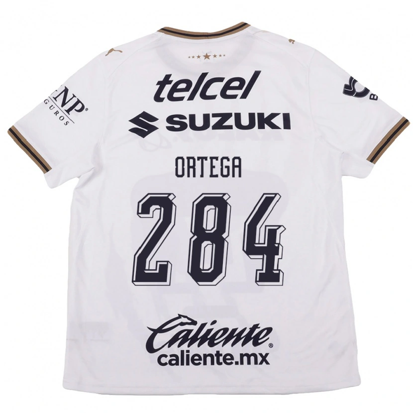 Danxen Męski Oscar Ortega #284 Biały Czarny Brązowy Wyjazdowa Koszulka 2026/27 Koszulki Klubowe